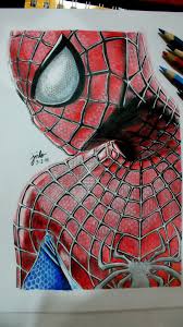 Youtu.be/wrdhcswcifm this original piece is f. Colored Pencil Drawings Google Search Spiderman Drawing Avengers Drawings Marvel Drawings