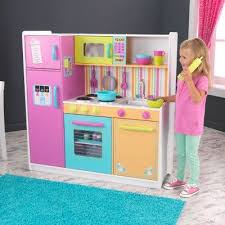 A play kitchen set includes food, utensils, sink, cookware and other toys to give them a real kitchen experience. Pin On Riley S Room Play Ideas