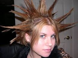 Funny Hairstyles On Pinterest Weird Hairstyles Christmas Punk Hair Short Hair Styles Hair Styles