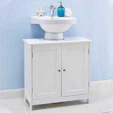 Several sizes and styles to choose we pride ourselves on selling cabinetry that is built to last. Buy Ssline Under Sink Vanity Cabinet Free Standing Bathroom Sink Cabinet With Pedestal Hole White Bath Storage Cupboard W Doors Shelves Space Saver Organizer Online In Germany B07zqg71jn