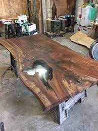 Single Slab Walnut Dining Table Top Etsy Slab Dining Tables Dining Table Top Wood Resin Table