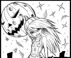 Access these anime characters in blank printable sheets to color them as you like. Https Ift Tt 32pyfnk Pumpkin Girl Kids Coloring Page By Matt Flint On Deviantart Ha Halloween Coloring Pages Halloween Coloring Free Halloween Coloring Pages