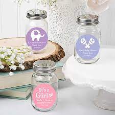 Your shower will be a blast with personalized favors, gifts, and decorations in bulk. Personalised Baby Shower Favors Mini Mason Jars Free Assembly