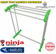 Jemuran baju aluminium 175 cm + hangger: Jemuran Handuk Jemuran Baju Murah Lazada Indonesia