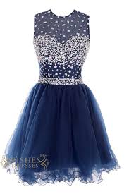 O Neck Colorful Gem Royal Blue Cocktail Dress Short Prom Dress Am41 Prom Dresses For Teens Dark Blue Prom Dresses Tiered Prom Dress