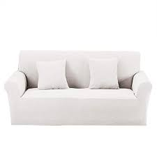 Argstar Premium Knit Love Seat Slipcover For Living Room Loveseat Cover Cream White Furniture Protector Extra Long Couch Slipcovered Sofa Long Couch