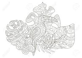 We have four different flower coloring pages for spring: Hand Drawing Coloring Pages For Children And Adults A Beautiful Royalty Free Cliparts Vectors And Stock Illustration Image 138297796