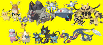 Later a national dex is obtained with the entire set of pokémon in the order they were added. Pokemon 3 Stage Families Electric Types By Quintonshark8713 On Deviantart