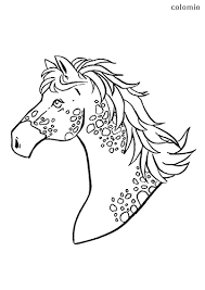 Little horse, boy and girl. Horses Coloring Pages Free Printable Horse Coloring Sheets