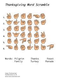 Check spelling or type a new query. Thanksgiving Signing Special Handouts And Worksheets For You Thanksgiving Word Scramble Sign Language Lessons Sign Language For Kids Sign Language