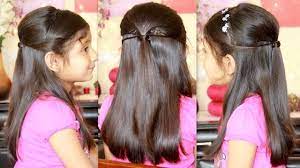 Party Hairstyle With Missanand Easy Little Girl Hairstyles Hair Styles Easy Hairstyles