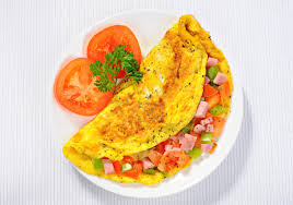 Omelet With Vegetables Ham Laaloosh
