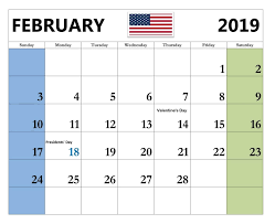 Download or print 2019 malaysia calendar holidays. February 2019 Calendar Usa Holiday Calendar February Calendar Calendar Word