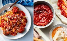1) pasta is served with either a dry dressing or a sauce. What Rsquo S The Difference Between Pasta Sauce And Pizza Sauce Myrecipes