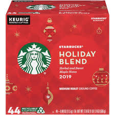 Starbucks Holiday Blend Medium Dark Roast Coffee Keurig K Cup Pods 44ct In 2020 Starbucks Holiday Blend Holiday Blend Dark Roast Coffee