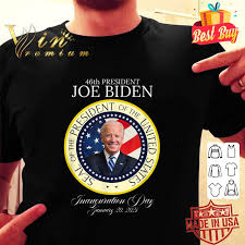Joe biden and kamala harris are set to take office on wednesday afternoon. Premium 46th President Joe Biden Inauguration Day Commemorative Seal Shirt Hoodie Sweater Longsleeve T Shirt