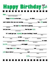Catholic Birthday Prayer For Self Birthday Madlibs Use Parts Of Speech And Celebrate With Friends Teacher Birthday Classroom Birthday Parts Of Speech