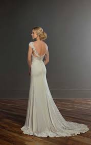 Romantic Lace And Chiffon Bridal Gown With Cap Sleeves Martina Liana Wedding Dresses Lace Martina Liana Wedding Dress Formal Dresses For Weddings