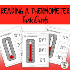60 Reading A Thermometer Task Cards In Fahrenheit Amp Celcius Temperatures Age Appropriate Life Skill Life Skills Special Education Life Skills Task Cards