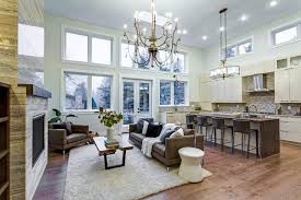 Intentional open concept living room furniture placement is crucial for both aesthetics and functional purposes. 48 Open Concept Kitchen Living Room And Dining Room Floor Plan Ideas Open Concept Kitchen Living Room Layout Open Concept Kitchen Living Room Livingroom Layout
