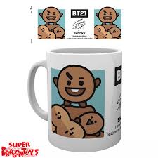 Set bt21 shooky suga remera taza almohadón. Bts Mug Shooky Suga Bt21 Collection Superdragontoys