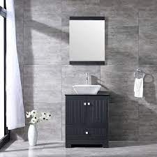 24 vanity cabinet with sink. China Modern 24 Bathroom Vanity Cabinet Pvc Cover Ceramic Sink W Mirror Sets Black China Bathroom Vanity Unit Bathroom Furniture