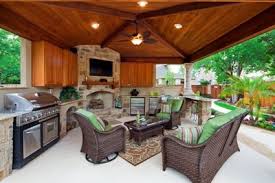 This tuscany style patio features its own outdoor kitchen and fireplace with stone mantel. Pin By Kim Parkinson On H O M E Outdoor Living Rooms Outdoor Rooms Outdoor Kitchen Design