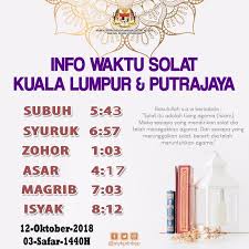 We did not find results for: Twitter à¤ªà¤° Kpdnhep Info Waktu Solat Bagi W P Putrajaya Kuala Lumpur Dan Kawasan Yg Sewaktu Dengannya Waktusolat