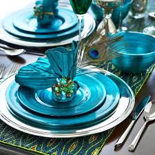 Peacock Theme Wedding Peacock Wedding Table Setting Table Decorations Christmas Table Beautiful Table
