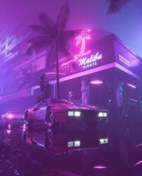 Neon City In 2020 Dark Purple Aesthetic Purple Wall Art Purple Wallpaper Iphone