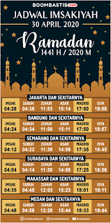 Bagi anda yang merayakan, berikut jam buka puasa hari ini, dan jadwal imsak 14 april 2021. Jadwal Imsak Dan Buka Puasa Hari Ini 30 April 2020 Boombastis Com Portal Berita Unik Viral Aneh Terbaru Indonesia
