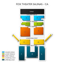 Fox Theater Salinas 2019 Seating Chart