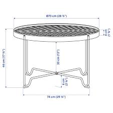 The dimensions make the table easy to place in the room. Krokholmen Coffee Table Outdoor Beige 73 Cm Ikea