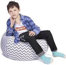 Amazon Com Lukeight Stuffed Animal Storage Bean Bag Chair Cover For Kids And Adults Storage Bean Bag With Zip In 2020 Small Kids Chair Bean Bag Chair Bean Bag Covers