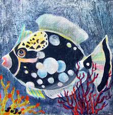 Fish 2 Painting by Susan Duxter - Fine Art America