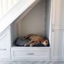 Is your dog's bed always covered in dirt and stains? 37 Superb Ideas For Dog Bed Under Stairs Wowpooch