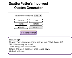 Scatterpatter's incorrect quotes generator number of characters: Scatterpatter S Incorrect Quotes Generator I Too Experimented With Incorrect Quote Generator Mrfruit A Scatter Plot Aka Scatter Chart Scatter Graph Uses Dots To Represent Values For Two Different Numeric Variables