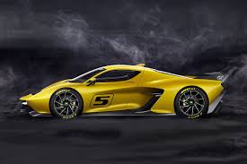 Fittipaldi Ef7 Vision Gran Turismo By Pininfarina Is Made Entirely Of Carbon Fiber With Images Turismo Car Features Yellow Car