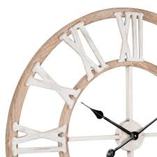 Horloge Coloris Naturel Et Blanc D70 Irvine Maisons Du Monde In 2020