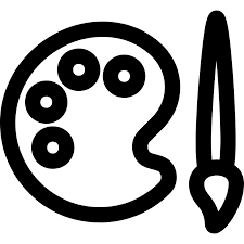Paint Brush And Palette Vector Svg Icon Svg Repo