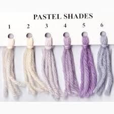 crewel wool hank pastel shades 882
