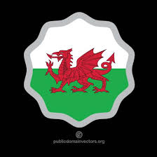 The flag of wales incorporates the red dragon, now a popular welsh symbol, along with the tudor colours of green and white. Welsh Flag Emblem Free Vector Image In Ai And Eps Format Creative Commons License