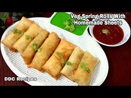 Veg Spring Roll Recipe Homemade Spring Roll Sheet Recipe Indian Street Food Recipes Ddcreci In 2020 Veg Spring Rolls Vegetable Spring Rolls Homemade Spring Rolls