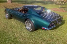 Image result for Blue Green 1973 Corvette
