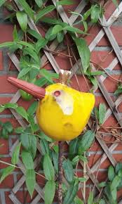 Zaunkonig Keramik Gelb Vogel Gartendeko Dekoration Etsy Gelbe Vogel Keramik Garten Deko