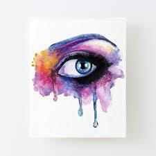Maybe you would like to learn more about one of these? Beautiful Watercolor Eye Painted With Tears Art Board Print By Oliviaossege Redbubble
