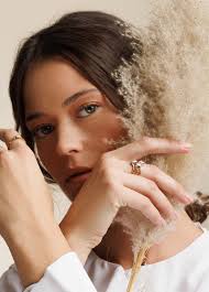 Oval Salt & Pepper Rustic Diamond Twig Engagement Ring