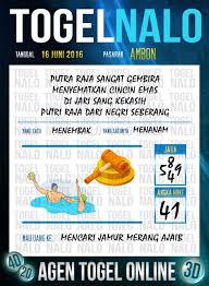 Prediksi Togel Online Live Draw 4d Togelnalo Ambon 16 Juni 2016 Tanggal Buku Sematan