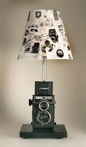 Vintage Lubitel Lomo 166b Camera Lamp With Por Leeannsvintagedecor Camera Lamp Lamp Repurposed Lamp