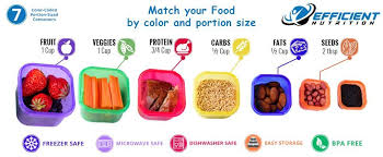Amazon Com Efficient Nutrition Portion Control Containers Kit 7 Piece Portion Control Portion Control Containers Portion Control Containers Meals